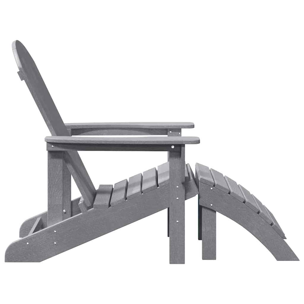 vidaXL Garten Lounge Möbel 2 pcs Hellgrau 74 x 82 x 90cm Plastik