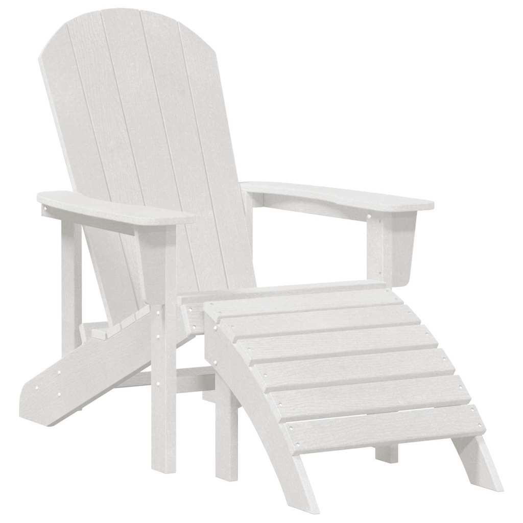 vidaXL Gartenstuhl 3 pcs Weiß Polyethylen