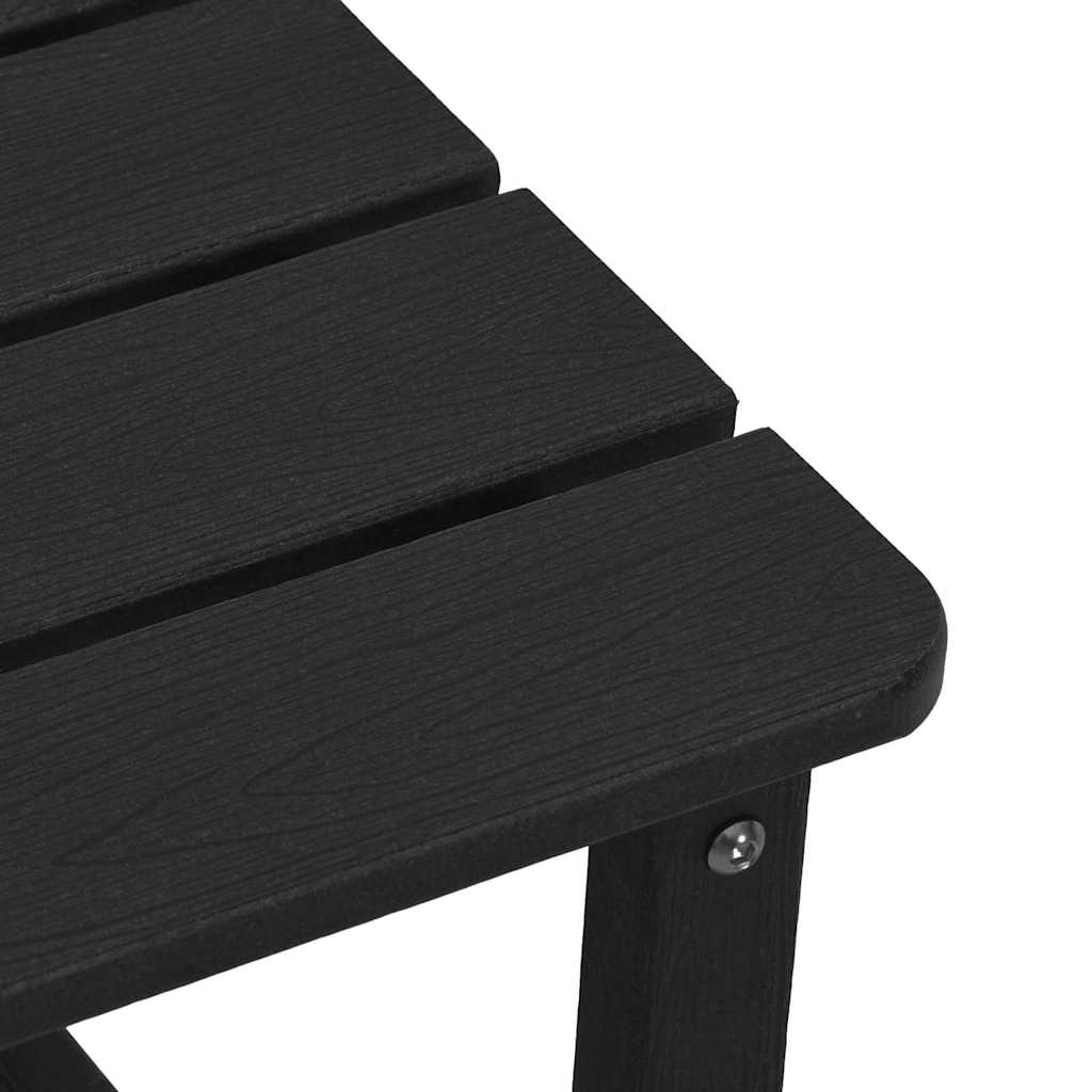 vidaXL Gartenstuhl 3 pcs Schwarz Polyethylen