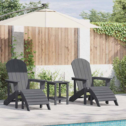 vidaXL Garten Lounge Möbel 3 pcs Hellgrau 38 x 38 x 46cm Plastik