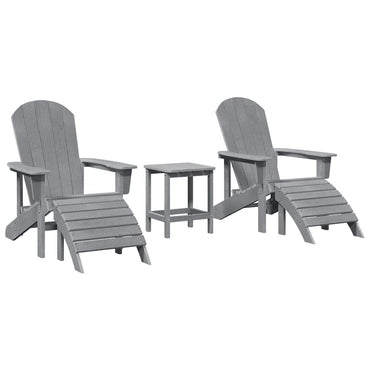 vidaXL Garten Lounge Möbel 3 pcs Hellgrau 38 x 38 x 46cm Plastik