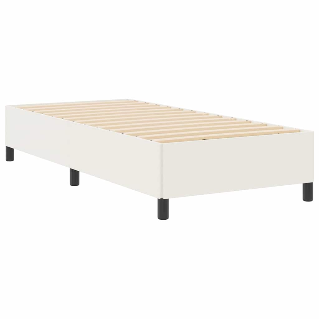 Boxspringbett Creme 80 x 200 cm Cordstoff