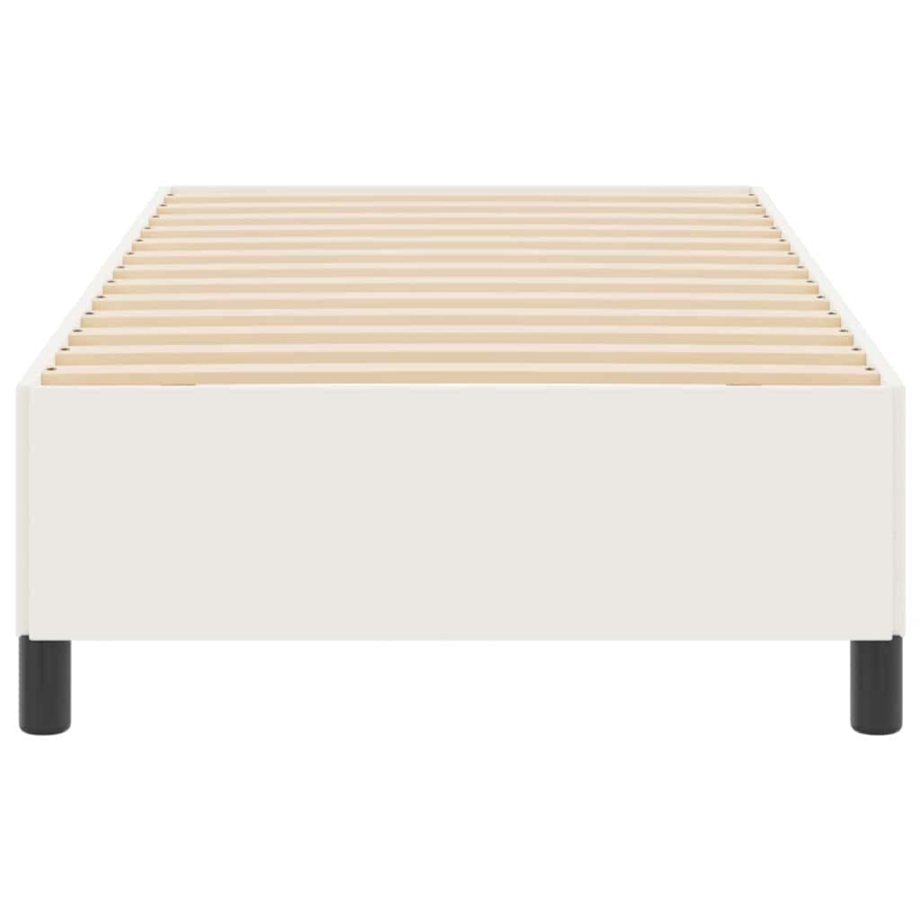 Boxspringbett Creme 80 x 200 cm Cordstoff