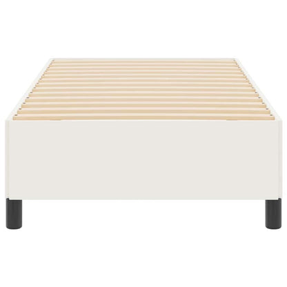 Boxspringbett Creme 80 x 200 cm Cordstoff