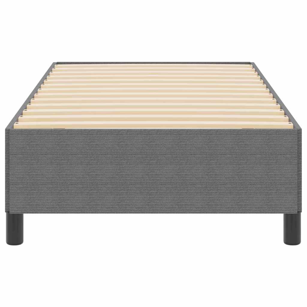 Boxspringbett Hellgrau 100 x 200 cm Cordstoff