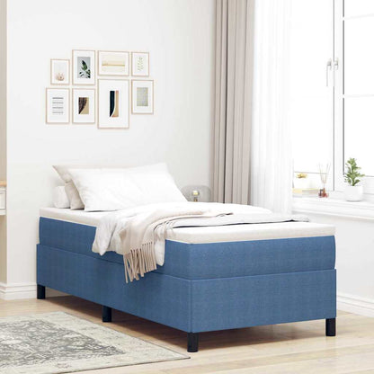 Boxspringbett Blau 100 x 200 cm Cordstoff