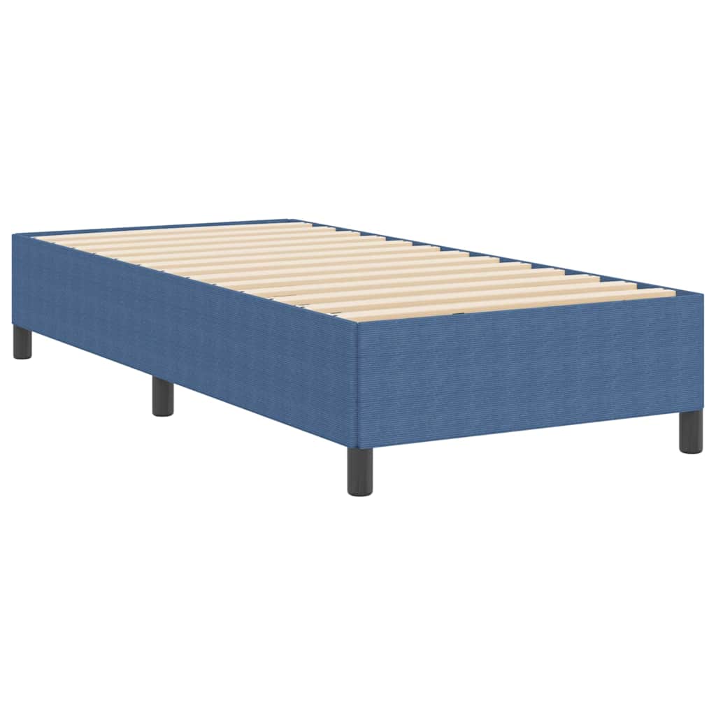 Boxspringbett Blau 100 x 200 cm Cordstoff