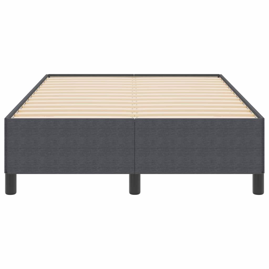 Boxspringbett Dunkelgrau 120 x 190 cm Cordstoff