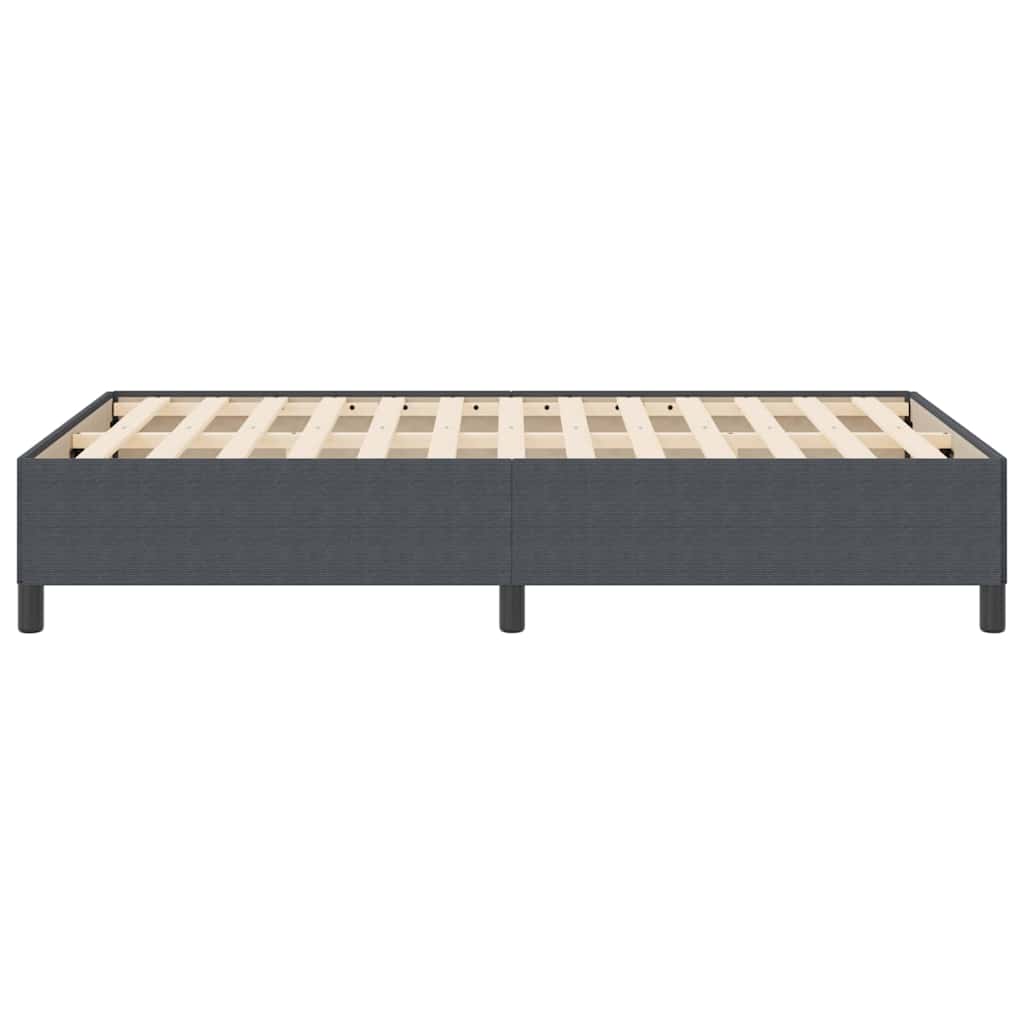 Boxspringbett Dunkelgrau 120 x 190 cm Cordstoff