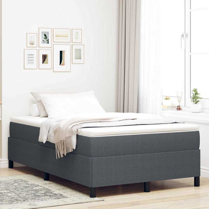 Boxspringbett Dunkelgrau 120 x 200 cm Cordstoff