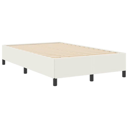 Boxspringbett Creme 120 x 200 cm Cordstoff