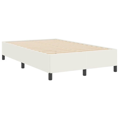 Boxspringbett Creme 120 x 200 cm Cordstoff