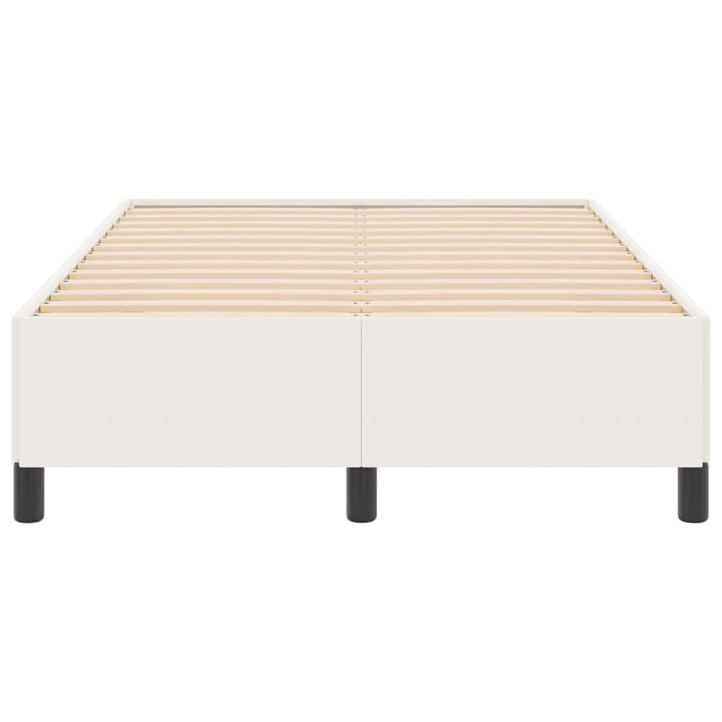 Boxspringbett Creme 120 x 200 cm Cordstoff