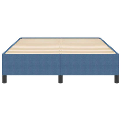 Boxspringbett Blau 140 x 190 cm Cordstoff