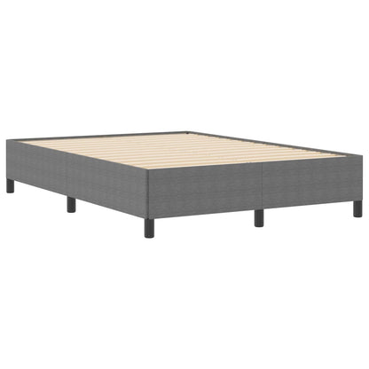 Boxspringbett Hellgrau 140 x 200 cm Cordstoff