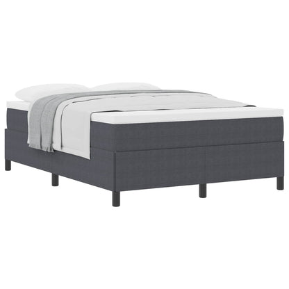 Boxspringbett Dunkelgrau 160 x 200 cm Cordstoff