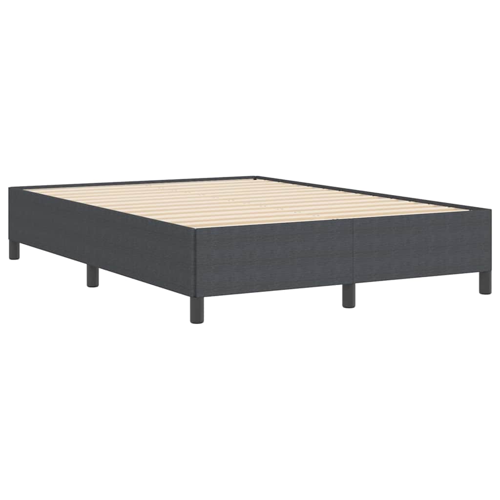 Boxspringbett Dunkelgrau 160 x 200 cm Cordstoff