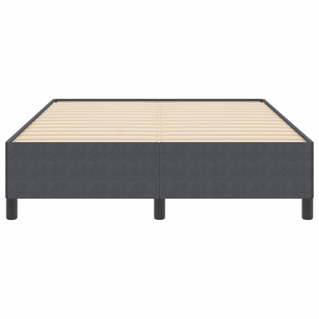 Boxspringbett Dunkelgrau 160 x 200 cm Cordstoff