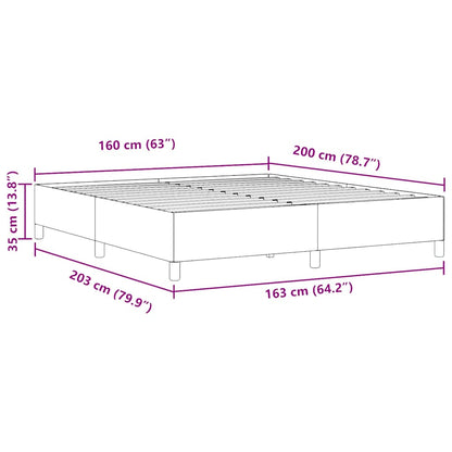 Boxspringbett Dunkelgrau 160 x 200 cm Cordstoff
