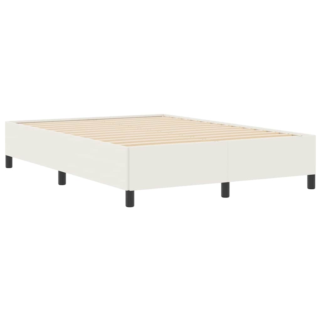 Boxspringbett Creme 160 x 200 cm Cordstoff