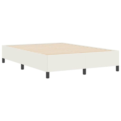 Boxspringbett Creme 160 x 200 cm Cordstoff