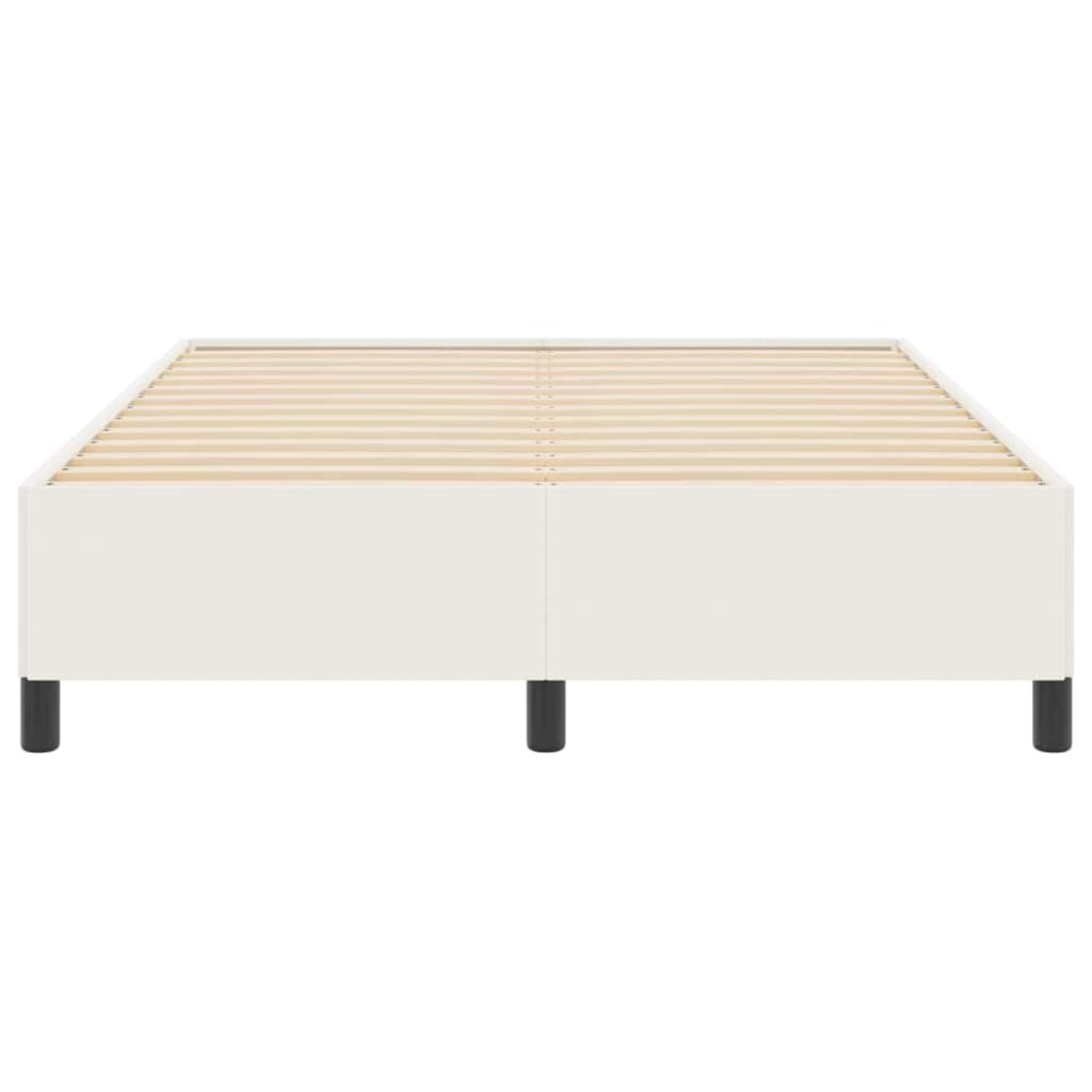 Boxspringbett Creme 160 x 200 cm Cordstoff