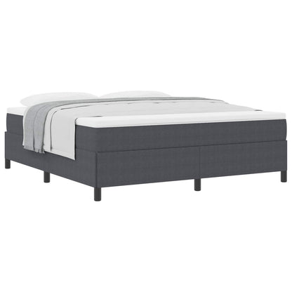 Boxspringbett Dunkelgrau 180 x 200 cm Cordstoff