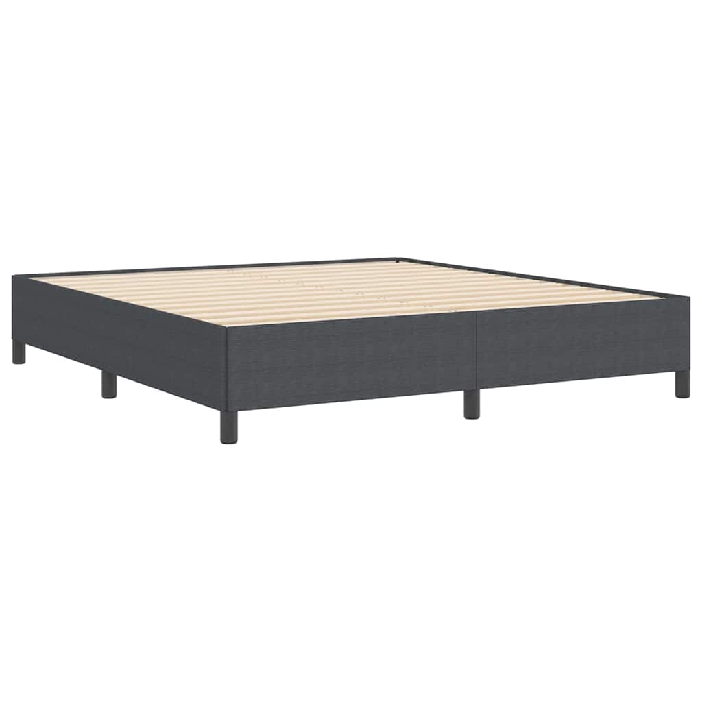 Boxspringbett Dunkelgrau 180 x 200 cm Cordstoff