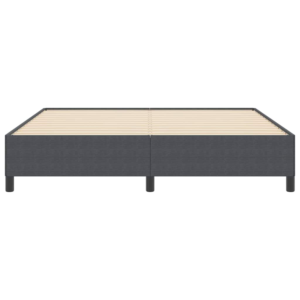 Boxspringbett Dunkelgrau 180 x 200 cm Cordstoff