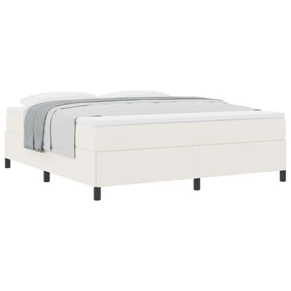 Boxspringbett Creme 180 x 200 cm Cordstoff