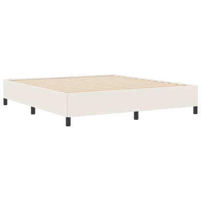 Boxspringbett Creme 180 x 200 cm Cordstoff