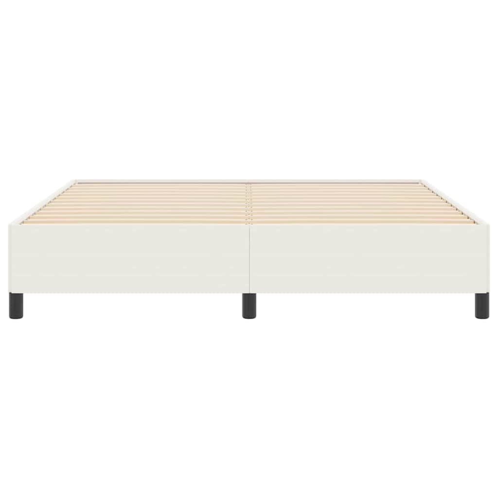 Boxspringbett Creme 180 x 200 cm Cordstoff