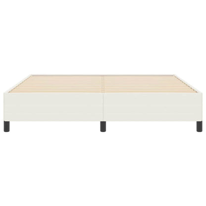 Boxspringbett Creme 180 x 200 cm Cordstoff