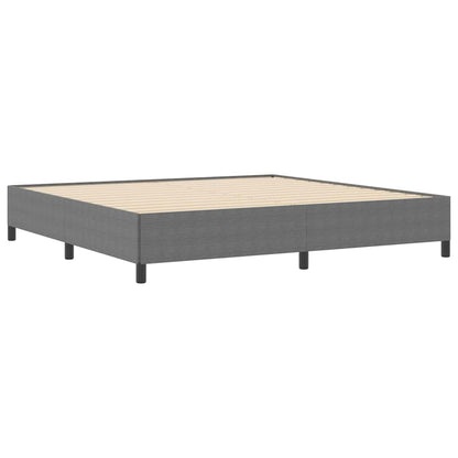 Boxspringbett Hellgrau 200 x 200 cm Cordstoff