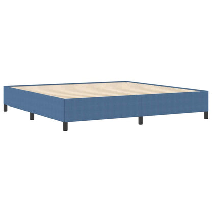 Boxspringbett Blau 200 x 200 cm Cordstoff