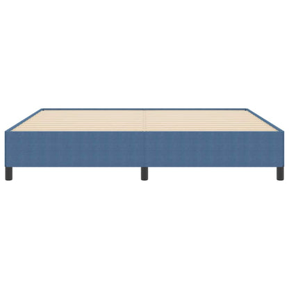 Boxspringbett Blau 200 x 200 cm Cordstoff