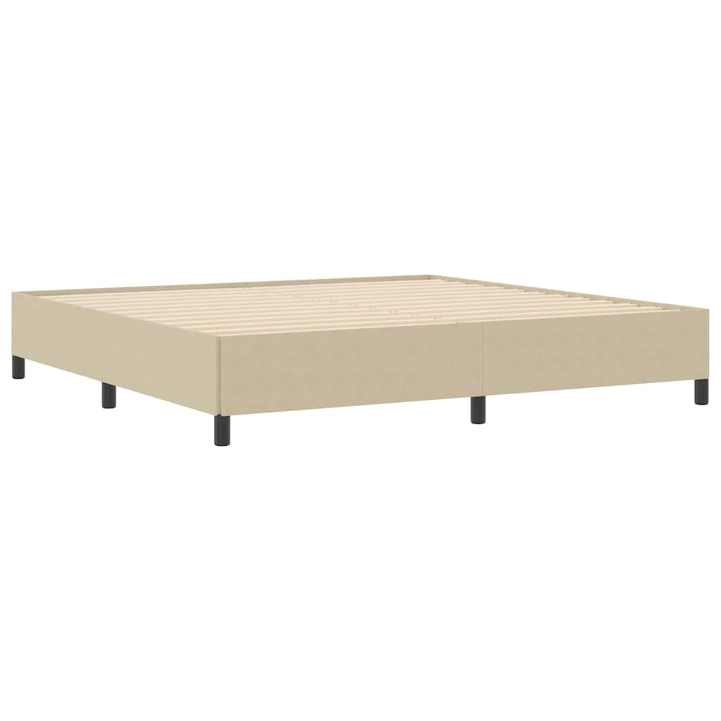 Boxspringbett Grau-Grün 200 x 200 cm Cordstoff