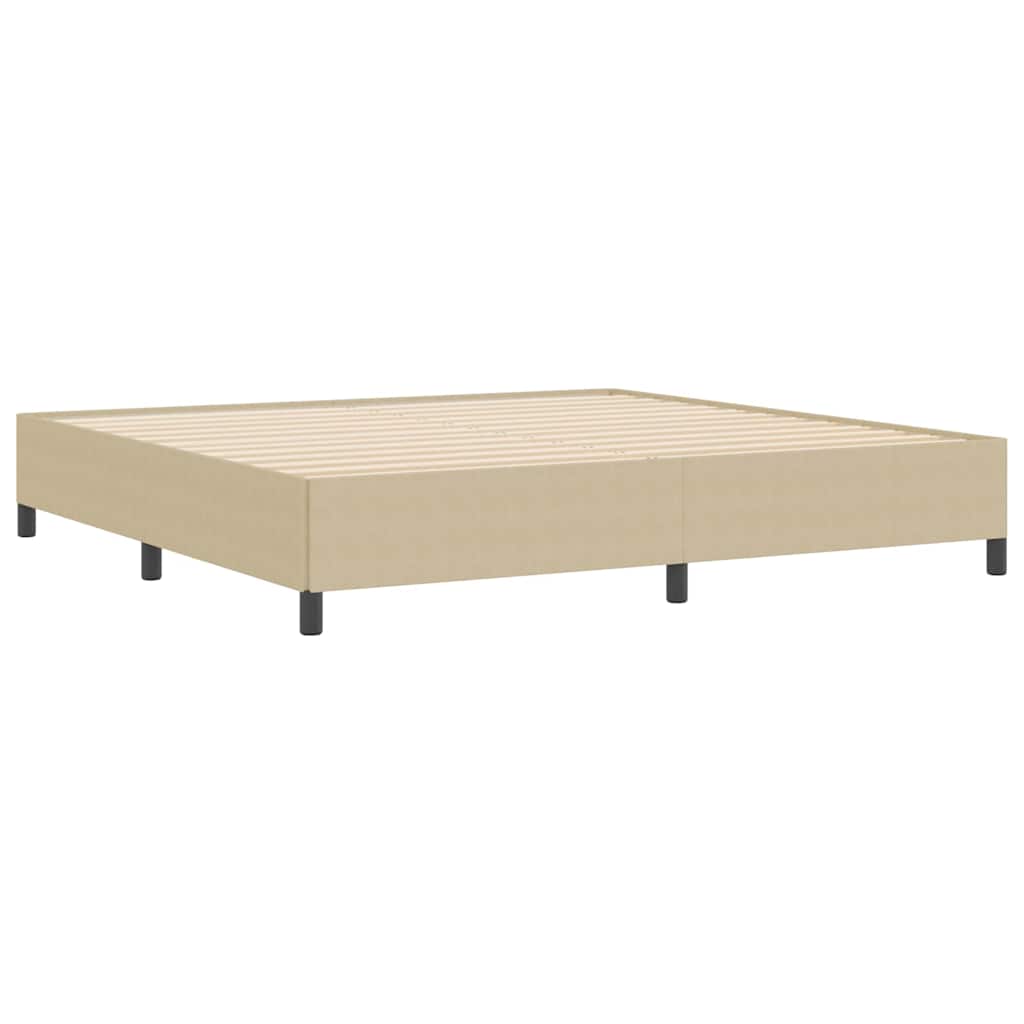 Boxspringbett Grau-Grün 200 x 200 cm Cordstoff