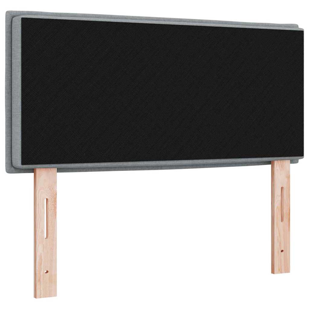 vidaXL Kopfteil mit Kopfteil Hellgrau 90 cm Kunstleder