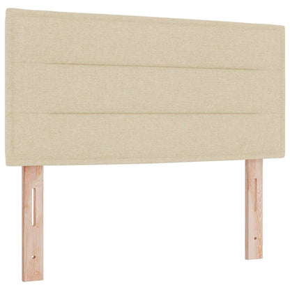 vidaXL Kopfteil mit Kopfteil Creme 100 cm Kunstleder