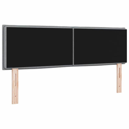 vidaXL Kopfteil mit Kopfteil Hellgrau 144 cm Kunstleder