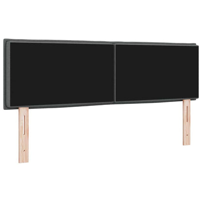 vidaXL Kopfteil mit Kopfteil Dunkelgrau 144 cm Kunstleder