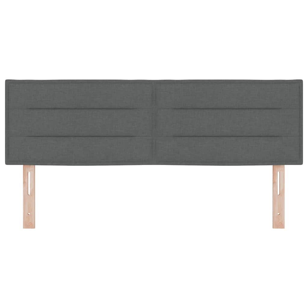 vidaXL Kopfteil mit Kopfteil Dunkelgrau 144 cm Kunstleder
