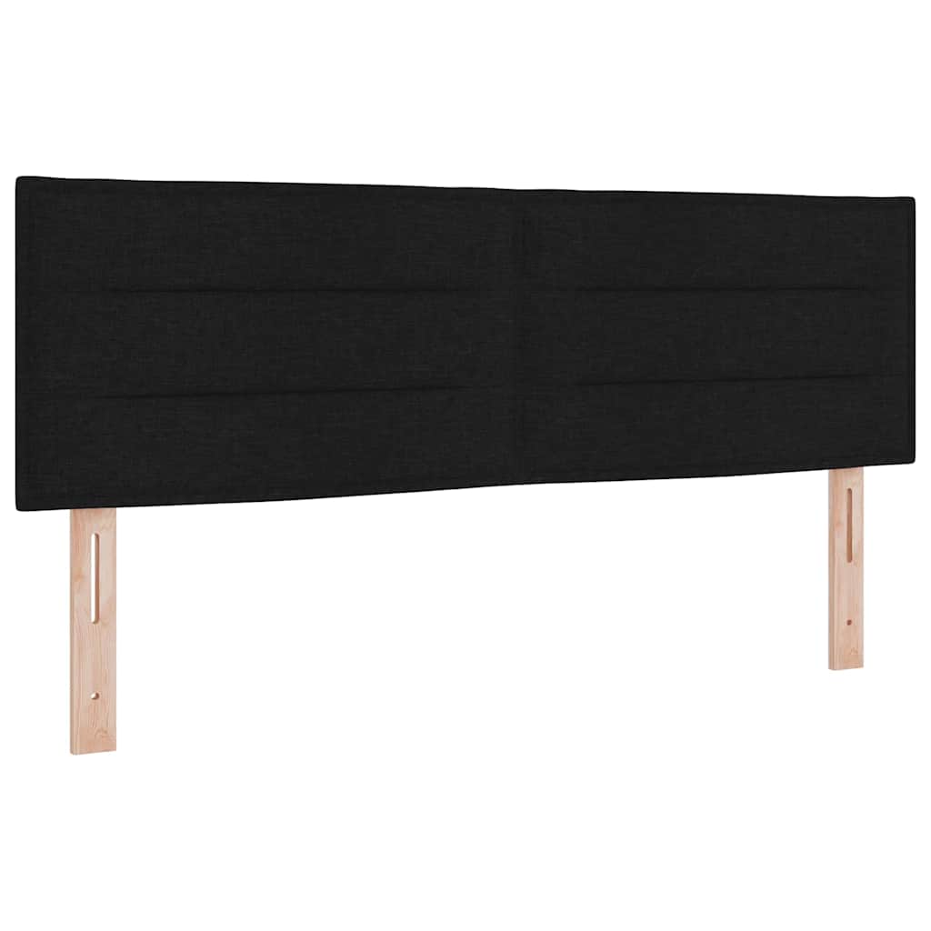 vidaXL Kopfteil mit Kopfteil Schwarz 144 cm Kunstleder