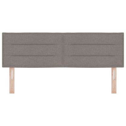 vidaXL Kopfteil mit Kopfteil Taupe 144 cm Kunstleder