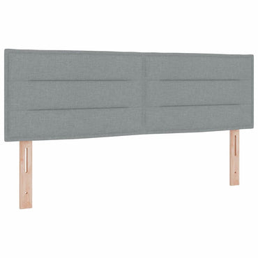 vidaXL Kopfteil mit Kopfteil Hellgrau 160 cm Kunstleder