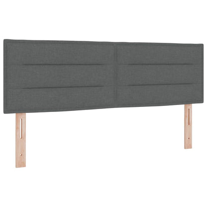 vidaXL Kopfteil mit Kopfteil Dunkelgrau 160 cm Kunstleder