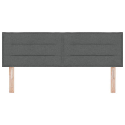 vidaXL Kopfteil mit Kopfteil Dunkelgrau 160 cm Kunstleder