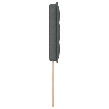 vidaXL Kopfteil mit Kopfteil Dunkelgrau 160 cm Kunstleder