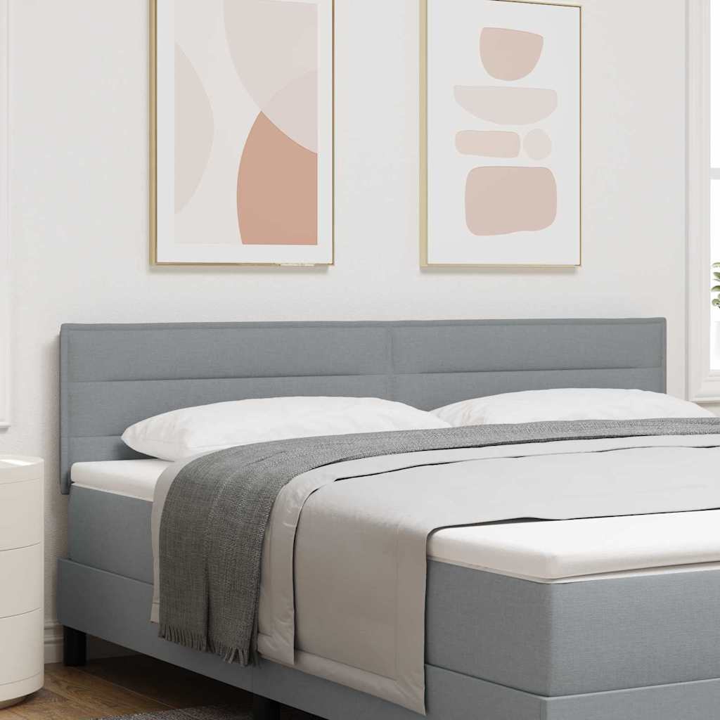 vidaXL Kopfteil mit Kopfteil Hellgrau 180 cm Kunstleder